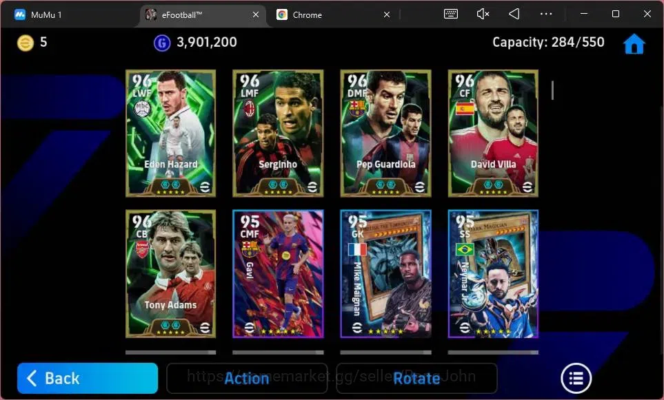 eFootball Accounts ANDROID|PW 3152|Epic Roberto Baggio,Edmilson,Sergi image 7