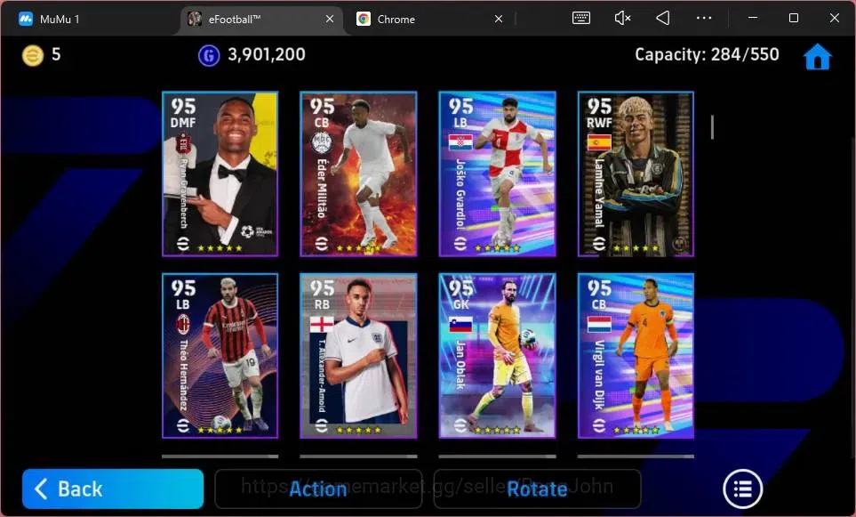 eFootball Accounts ANDROID|PW 3152|Epic Roberto Baggio,Edmilson,Sergi image 8