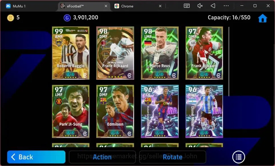 eFootball Accounts ANDROID|PW 3152|Epic Roberto Baggio,Edmilson,Sergi image 9