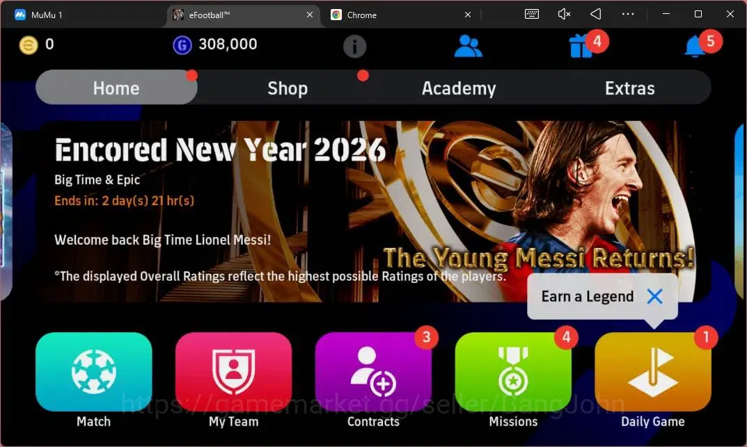 eFootball Accounts Power 3018 |CollabxNaruto(P.E.Aubameyang,Takefusa  image 2