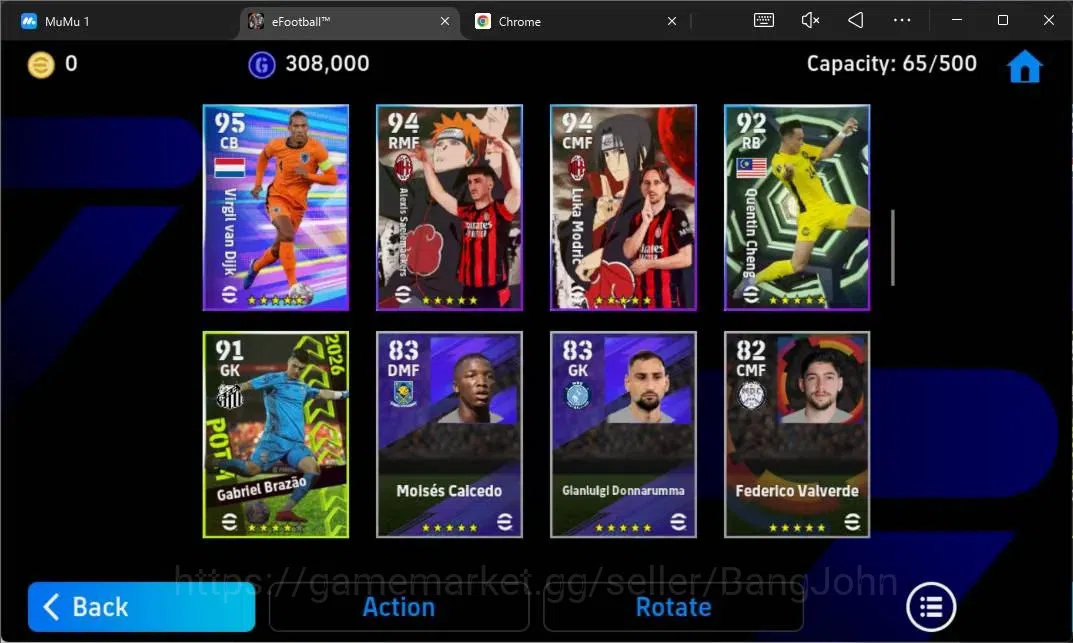 eFootball Accounts Power 3018 |CollabxNaruto(P.E.Aubameyang,Takefusa  image 4