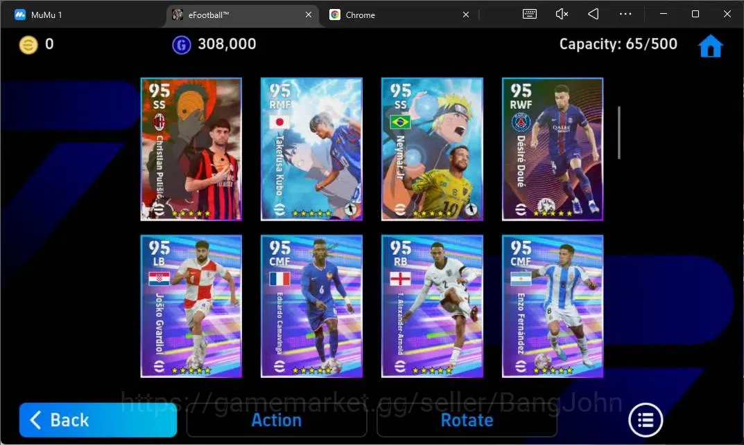eFootball Accounts Power 3018 |CollabxNaruto(P.E.Aubameyang,Takefusa  image 5
