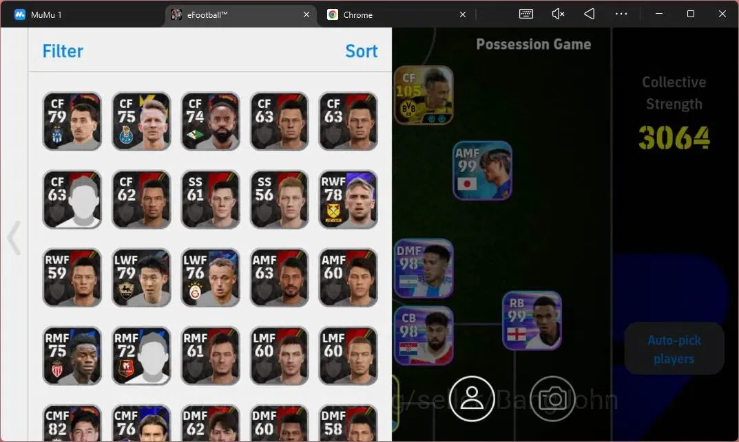 eFootball Accounts Power 3018 |CollabxNaruto(P.E.Aubameyang,Takefusa  image 8