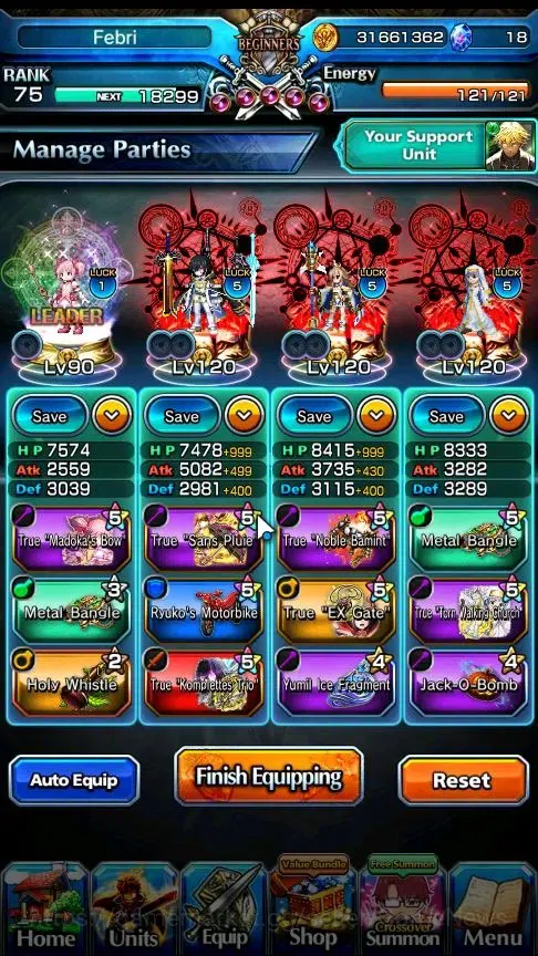 Grand Summoners Accounts Global|Rank 75|22 Ascend + 6 TW(Houka,Shirou,Kamij image 3
