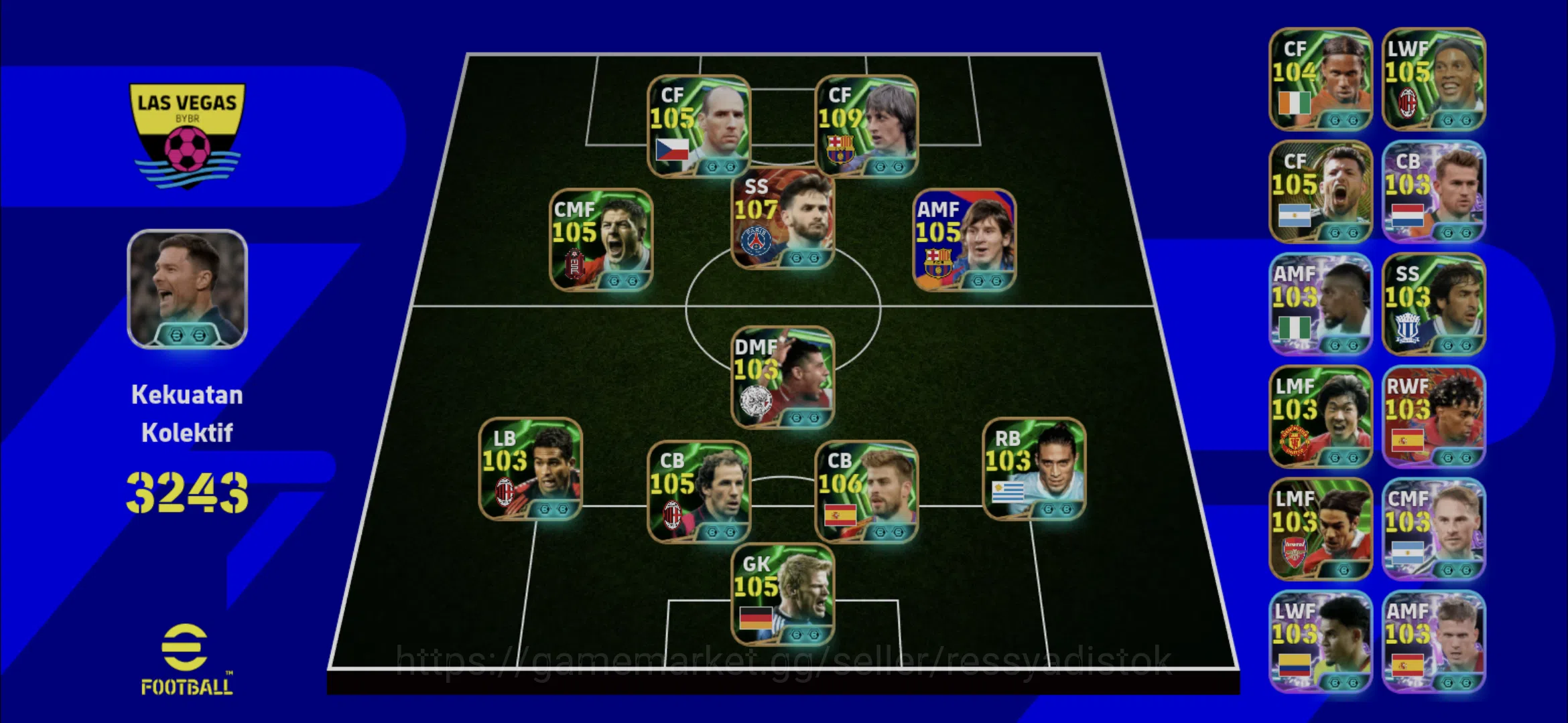 eFootball Accounts Legends & Iconic Players EFOOTBALL COLLECTIVE 3243+ | 4 MANAGER BOOSTER,READY TO PLAY,GG SQUAD,FULL 1