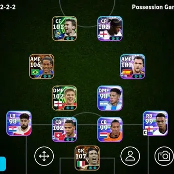 eFootball Accounts Legends & Iconic Players Mobile|PW 3129|Gianluigi Buffon BigT,Ronaldinho Gaucho BigT,Steven Gerrard