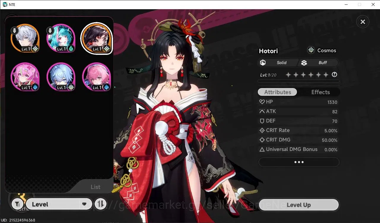 Neverness to Everness Accounts GLOBAL Europe | HL 3 | 1 S-Class Limited Hotori Awk 1 | 1 S-Class Selection Box | Selector ON 2