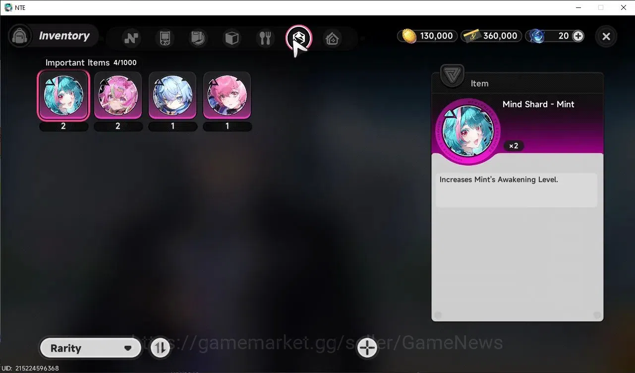 Neverness to Everness Accounts GLOBAL Europe | HL 3 | 1 S-Class Limited Hotori Awk 1 | 1 S-Class Selection Box | Selector ON 9