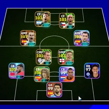 eFootball Accounts Legends & Iconic Players Android|Power 3146|BigTime Andres Iniesta|7Epic Carles Puyol,Sergio