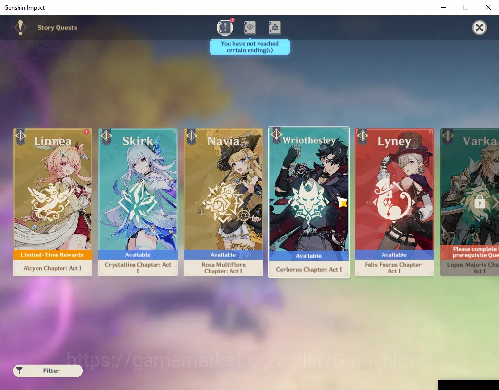 Genshin Impact Accounts ASIA|AR 57|7 Limited+2(*5Weapon)|Arlecchino+Sign,N image 5