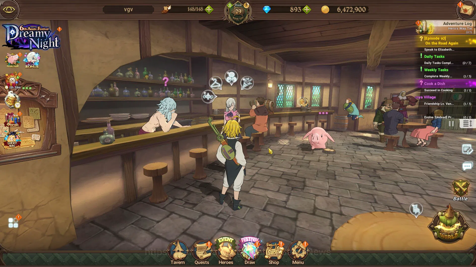 Global|935K CC|Starter Ch4|893 Dm|1 UR + Collab FF | Demon King Meliodas, Sho Kusanabe, Tamaki Kotatsu |Code Only (SDS3819) The Seven Deadly Sins: Grand Cross Starter Global|935K CC|Starter Ch4|893 Dm|1 UR + Collab FF image 1