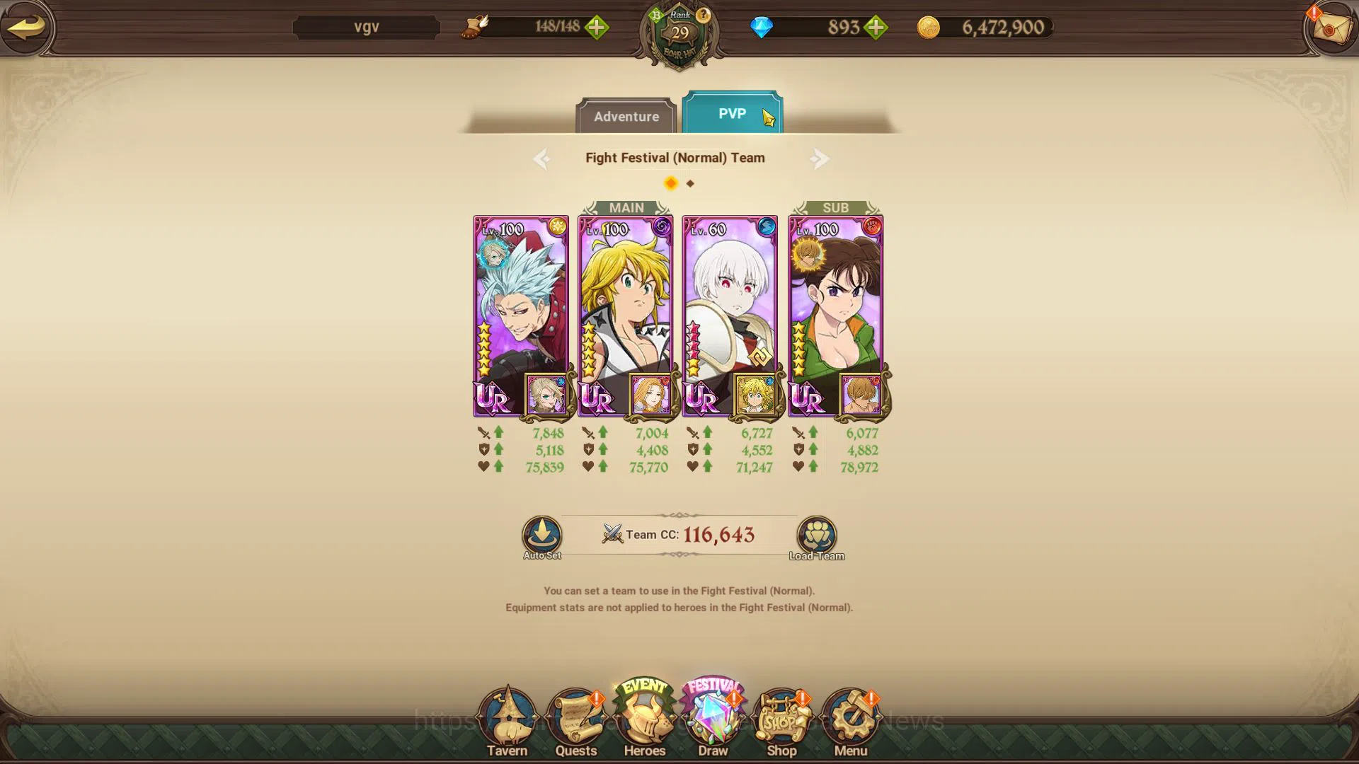 The Seven Deadly Sins: Grand Cross Accounts Global|935K CC|Starter Ch4|893 Dm|1 UR + Collab FF image 8