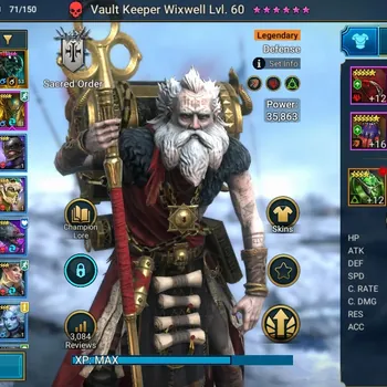 Raid: Shadow Legends Accounts Endgame Lv 42|890K Power|20 Legend(Wixwell,Glorius