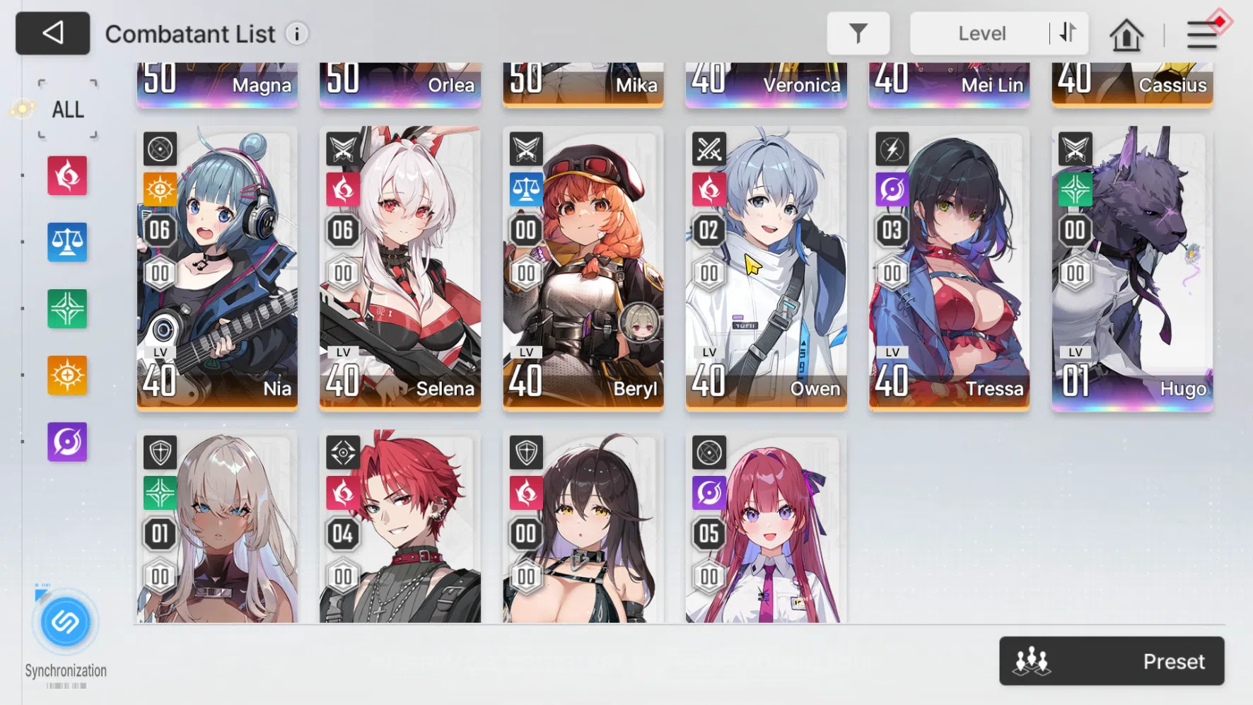 Chaos Zero Nightmare Accounts ASIA | Lvl 53 | Heidemarie, Veronica, Cassius, Hug image 7