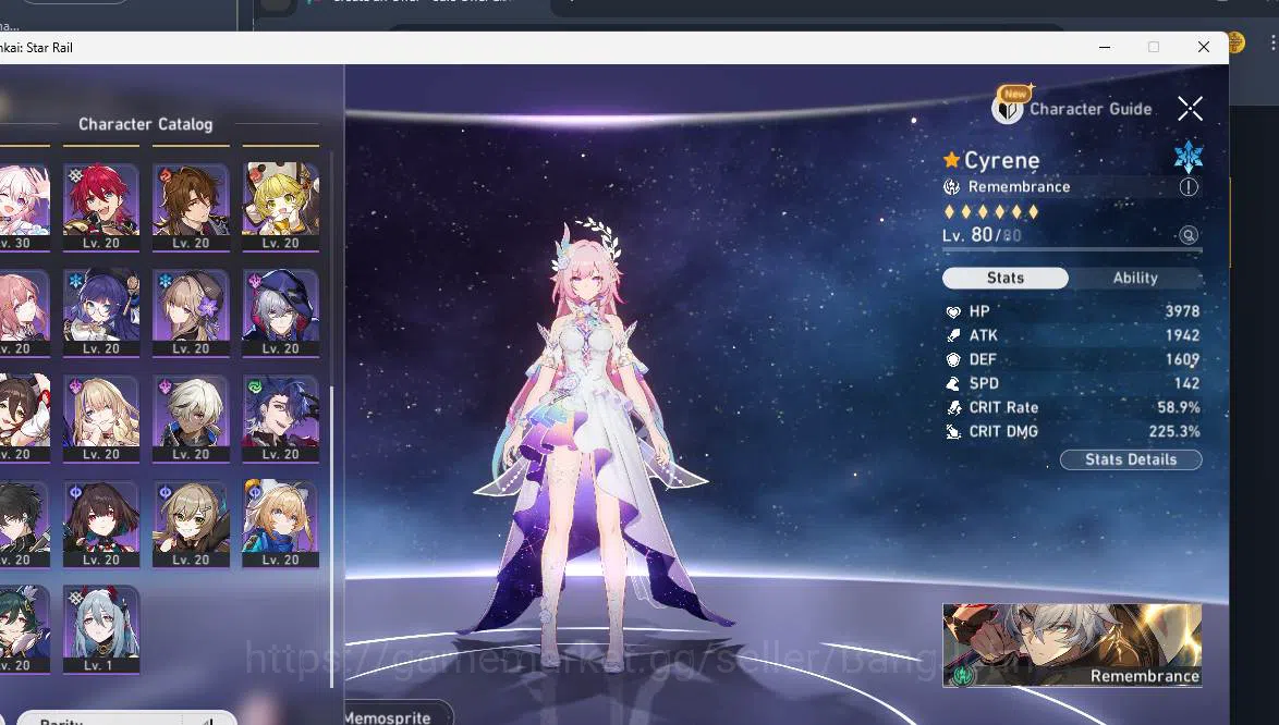 Honkai Star Rail Accounts ASIA | TL 64| 10 limit| Cyrene, Yao Guang, Phainon image 6