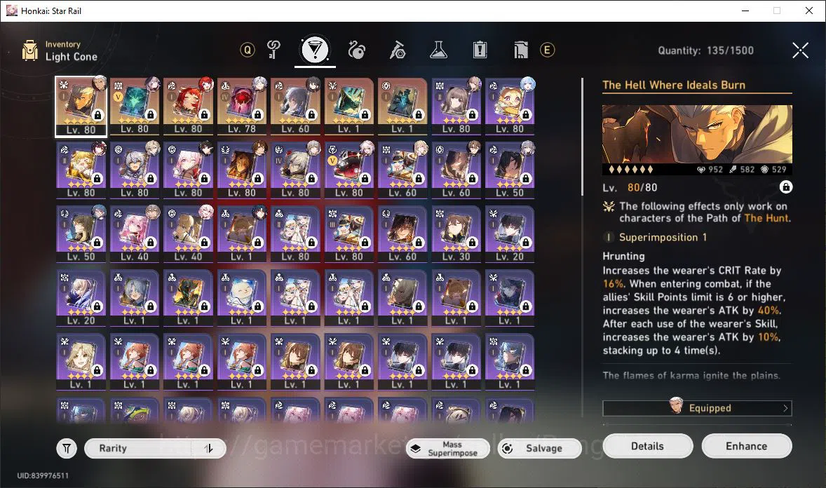 Honkai Star Rail Accounts [ASIA] TL 70 | 18 Limit | The Herta | Tribbie | He image 8