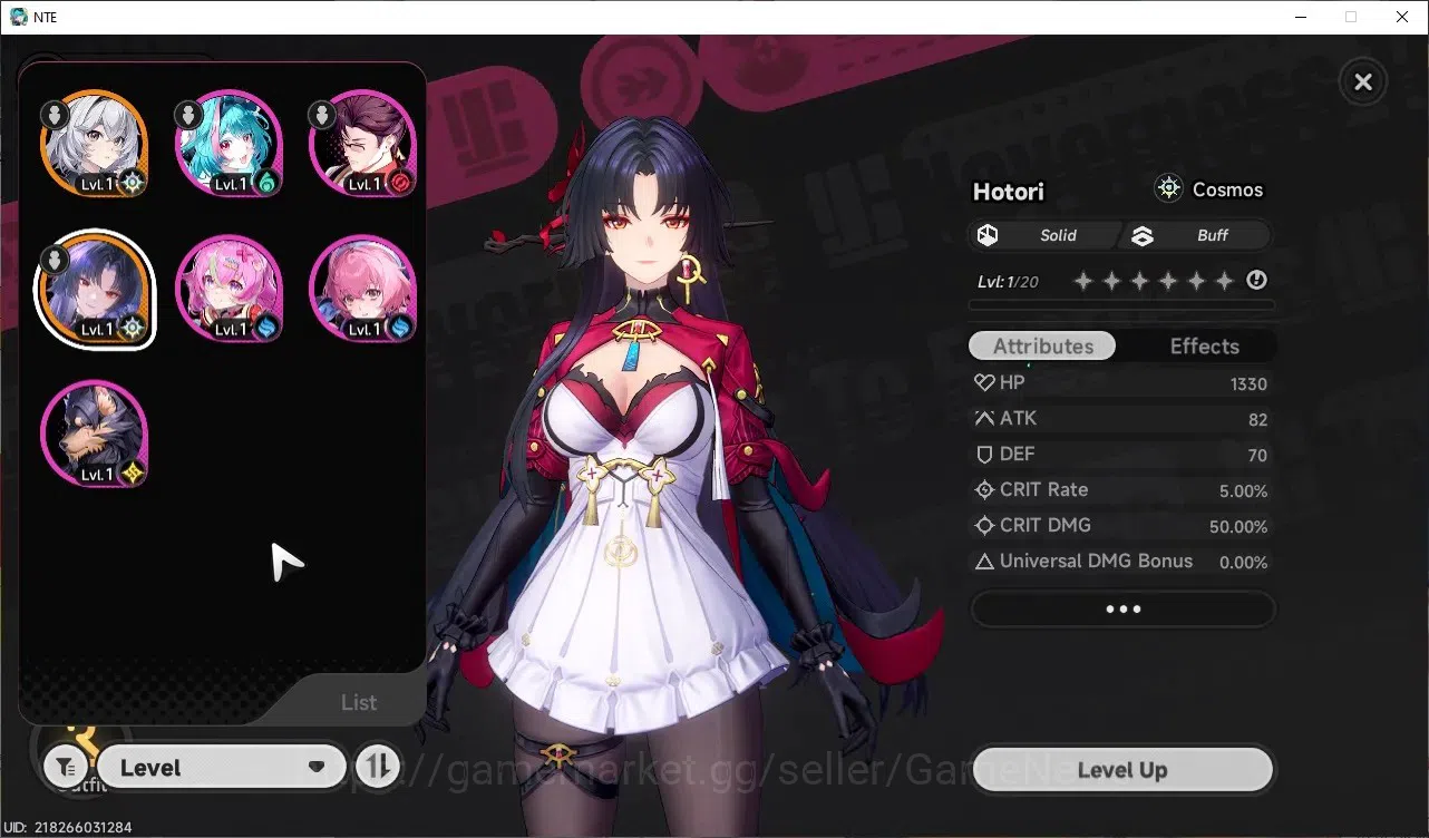 Neverness to Everness Accounts GLOBAL NA|HL 3|1 SSR| Hotori + Priceless Orchid Ou image 1