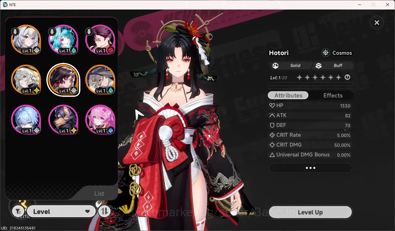 Neverness to Everness Accounts SEA | Starter LV 3 | 3 SSR Hotori, Hathor, Jiuyuan image 8