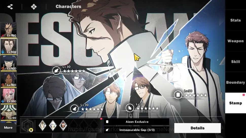 BLEACH: Soul Resonance Accounts NuverseSEA|LV 74|12 SSR[KenpachiB2,AizenB2,SoiB1,Y image 10