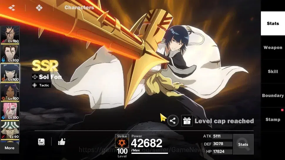 BLEACH: Soul Resonance Accounts NuverseSEA|LV 74|12 SSR[KenpachiB2,AizenB2,SoiB1,Y image 11