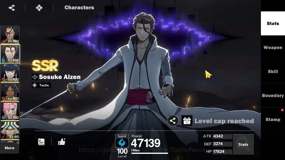 BLEACH: Soul Resonance Accounts NuverseSEA|LV 74|12 SSR[KenpachiB2,AizenB2,SoiB1,Y image 7