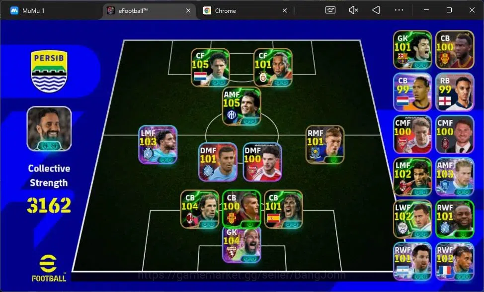 eFootball Accounts Android|PW 3162|Epic Matthaus,Baresi,Basten,Hazzar image 2