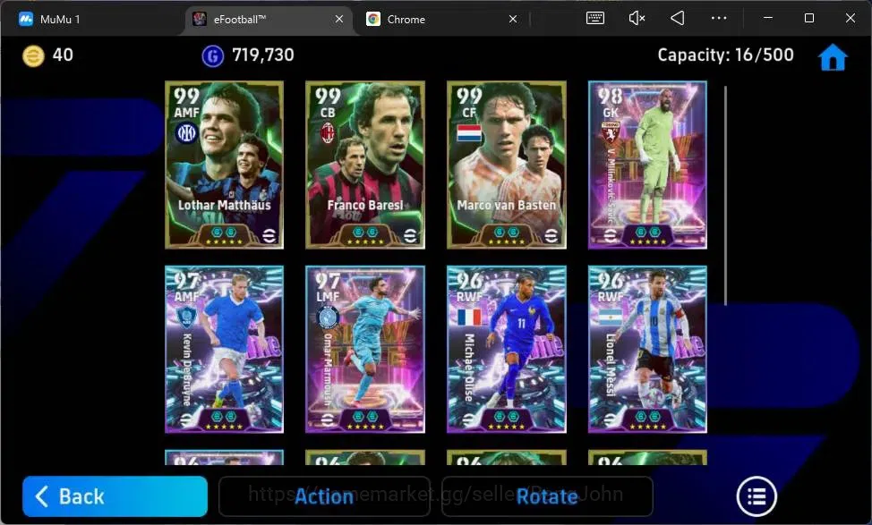 eFootball Accounts Android|PW 3162|Epic Matthaus,Baresi,Basten,Hazzar image 4