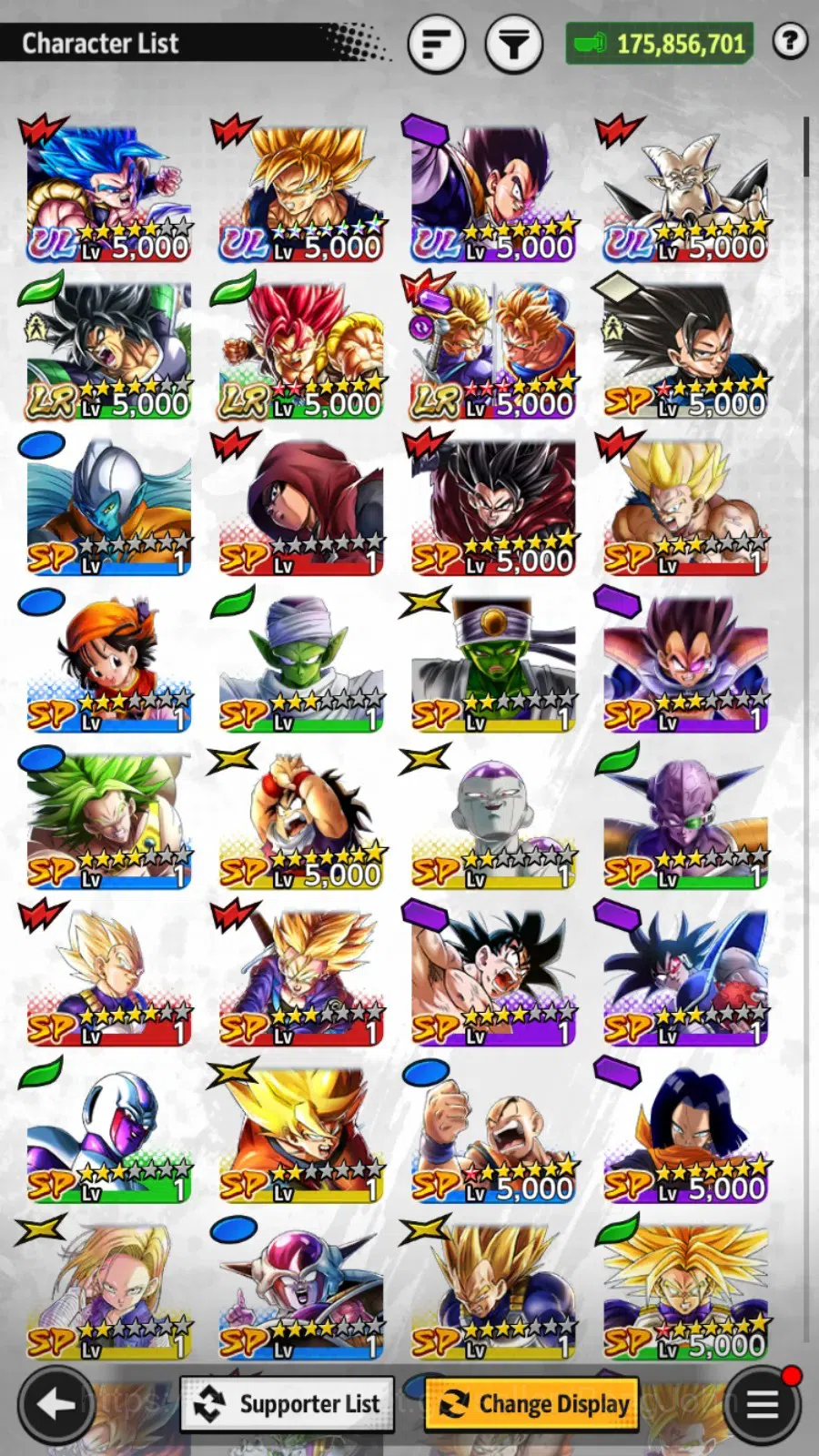 Dragon Ball Legends Accounts High-End Android | Lvl 170|175M Total Power|2.5K CC|3 LR|4 UL|LR Trunks&Gohan,Broly Fury Etc|UL 11