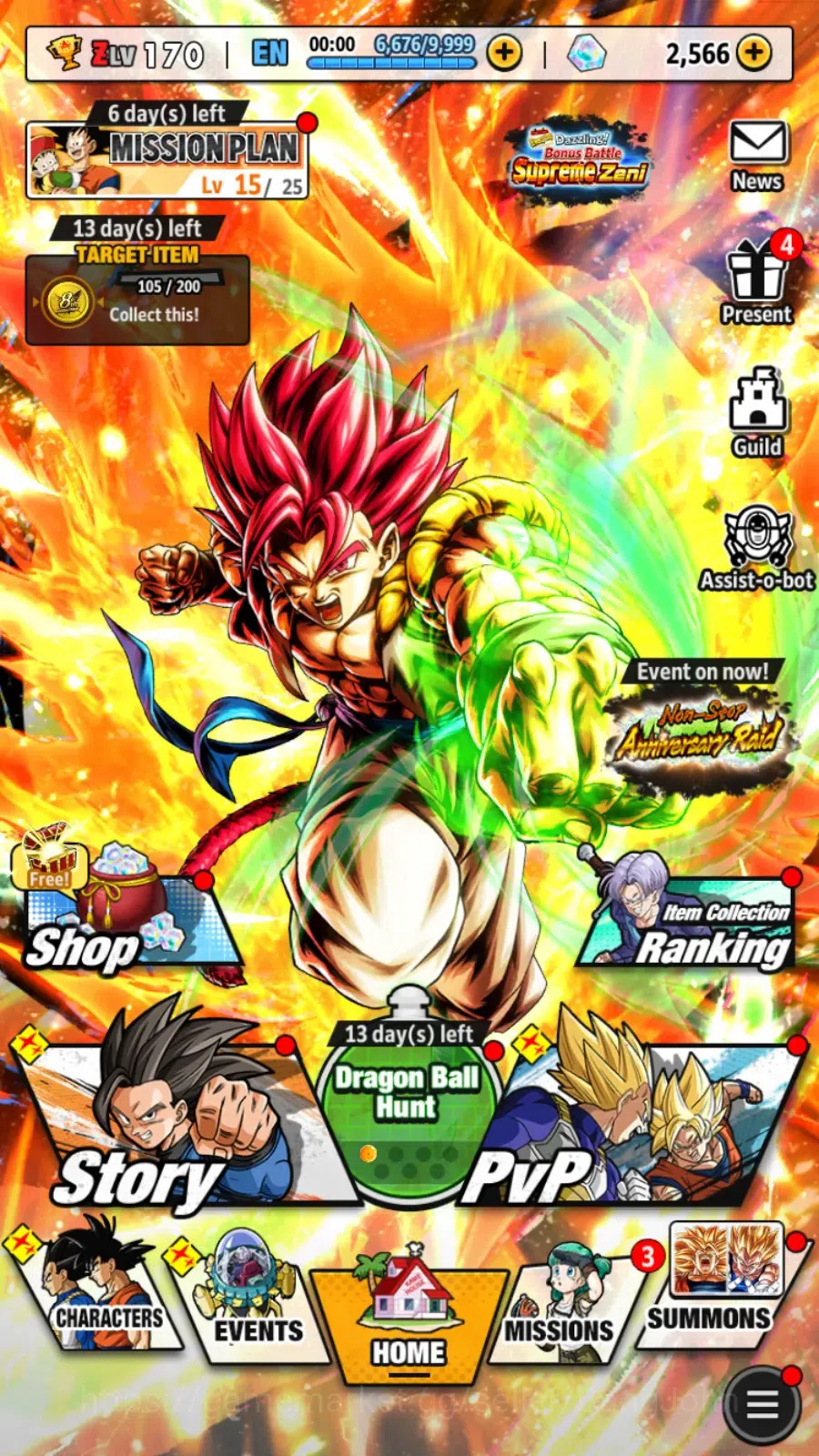 Dragon Ball Legends Accounts High-End Android | Lvl 170|175M Total Power|2.5K CC|3 LR|4 UL|LR Trunks&Gohan,Broly Fury Etc|UL 13