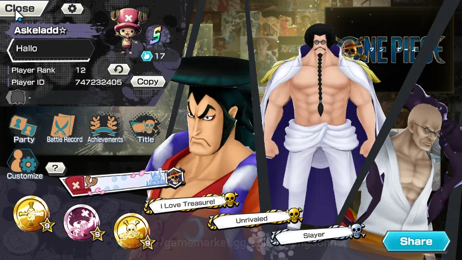One Piece Bounty Rush Others GLOBAL | 3 ex, FR shanks, Kozuki Oden, St ethan ba image 1