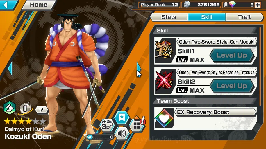 One Piece Bounty Rush Accounts Others GLOBAL | 3 ex, FR shanks, Kozuki Oden, St ethan baron check detail OPBR172B 6