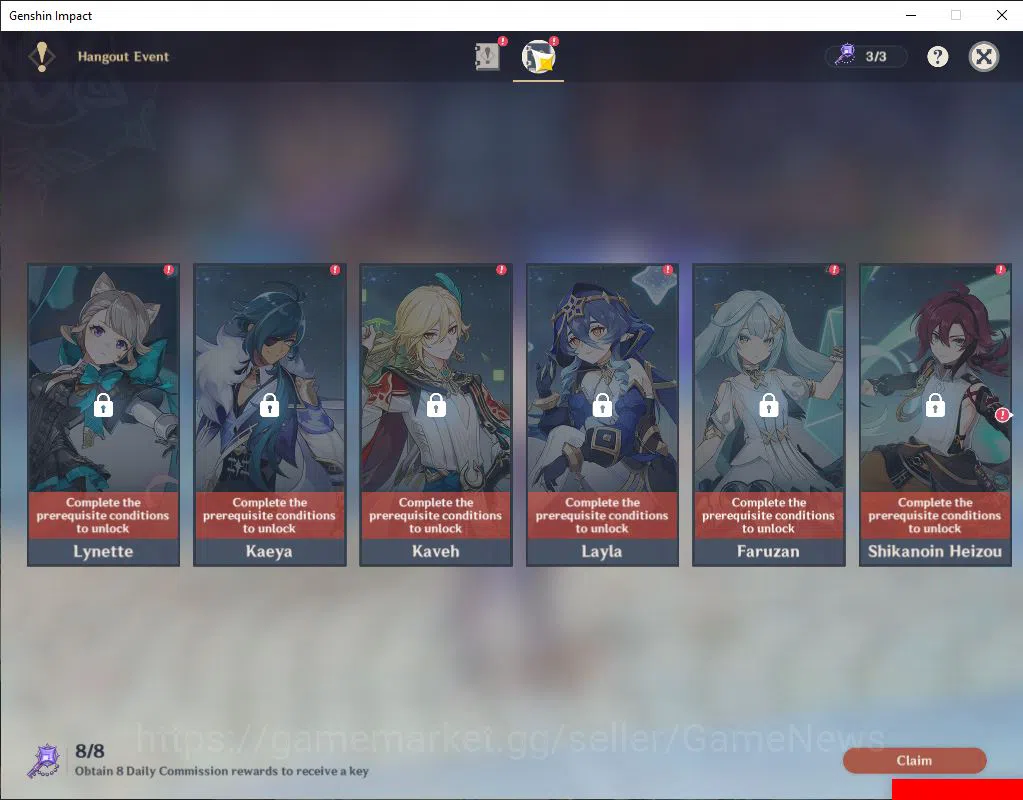 Genshin Impact Accounts Asia|AR 42|3 Limited +1(*5Weapon)|Columbina,Flins, image 12