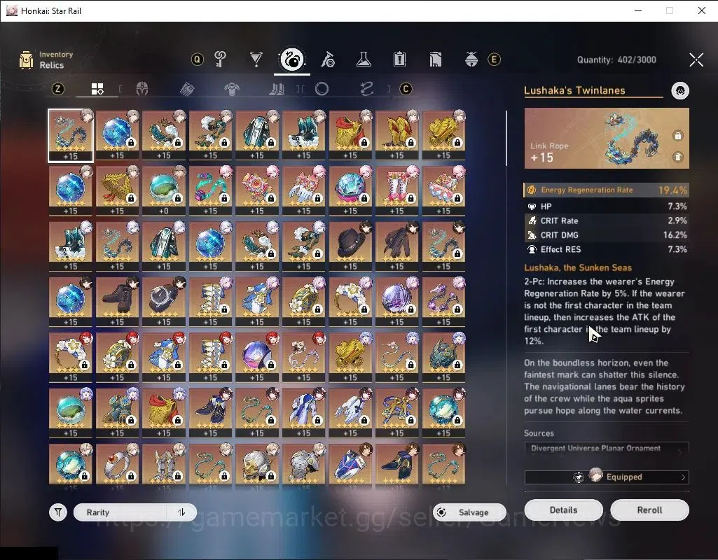 Honkai Star Rail Accounts ASIA|TL 69|Hypercarry Team|12 Limited|[YaoGuang+Si image 8