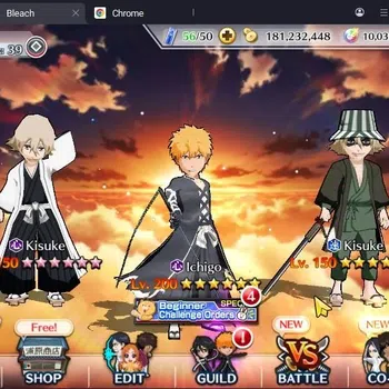 Bleach: Brave Souls Accounts Starter Global |181M BP+10K Orb|Fresh Story|Genryusai FB,Aizen6th,Lisa Hollow,Ichigo