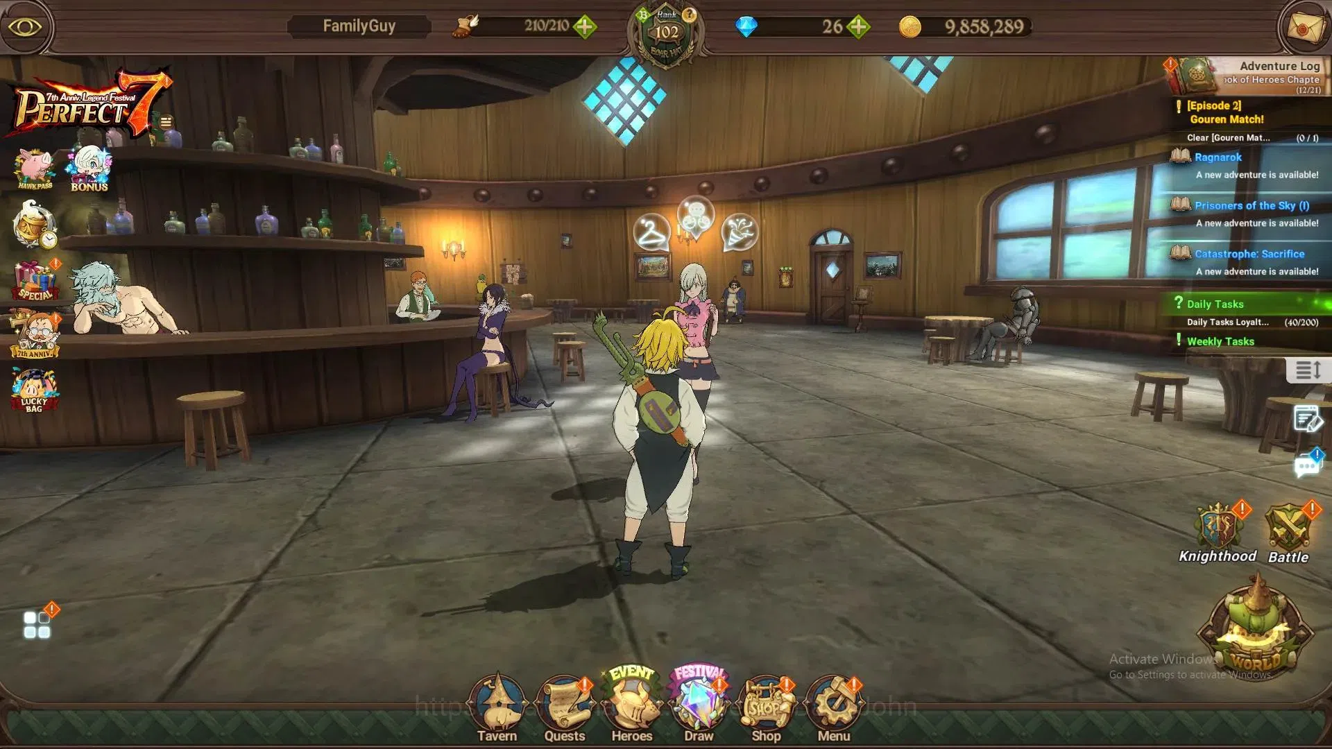 The Seven Deadly Sins: Grand Cross Accounts Global|4.5M CC|80 LS|LR Mesis 4/6|UR Menor 4/6,DKM image 1