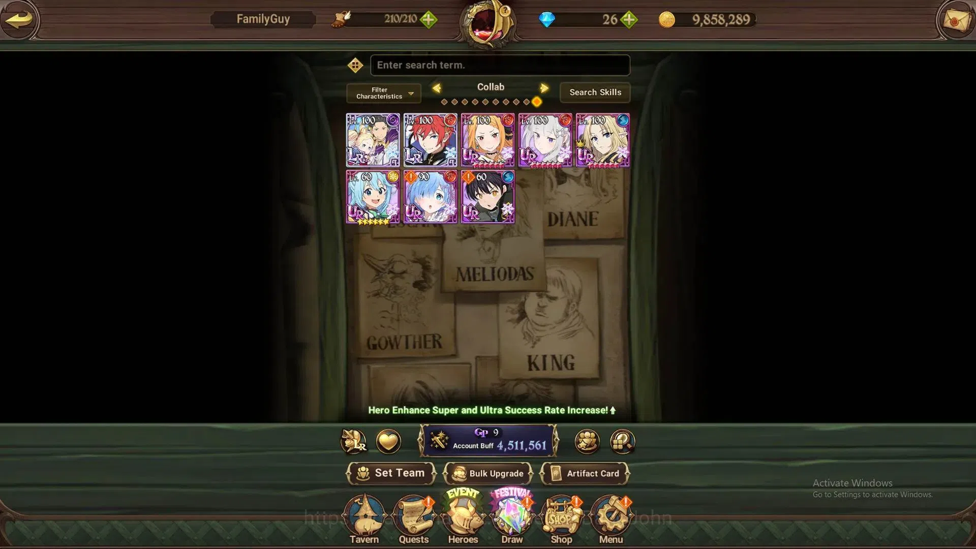 The Seven Deadly Sins: Grand Cross Accounts Global|4.5M CC|80 LS|LR Mesis 4/6|UR Menor 4/6,DKM image 5