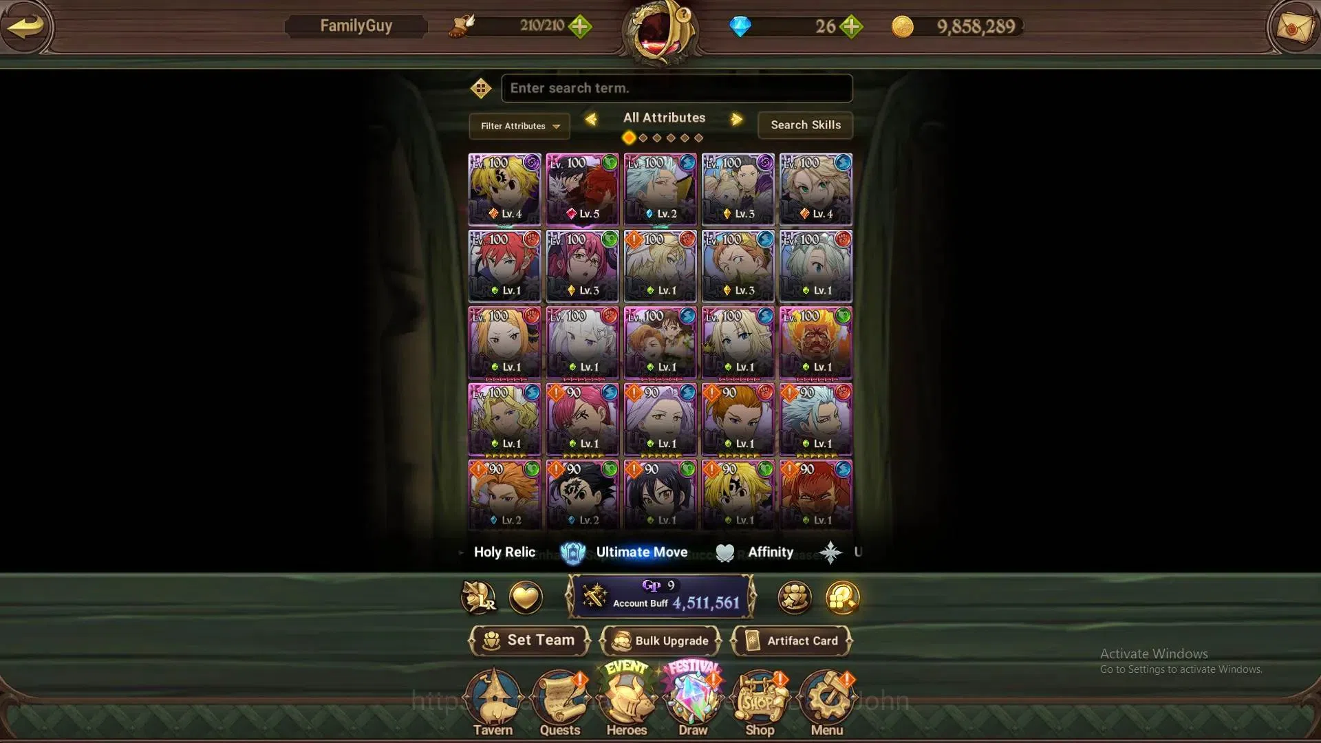 The Seven Deadly Sins: Grand Cross Accounts Global|4.5M CC|80 LS|LR Mesis 4/6|UR Menor 4/6,DKM image 6