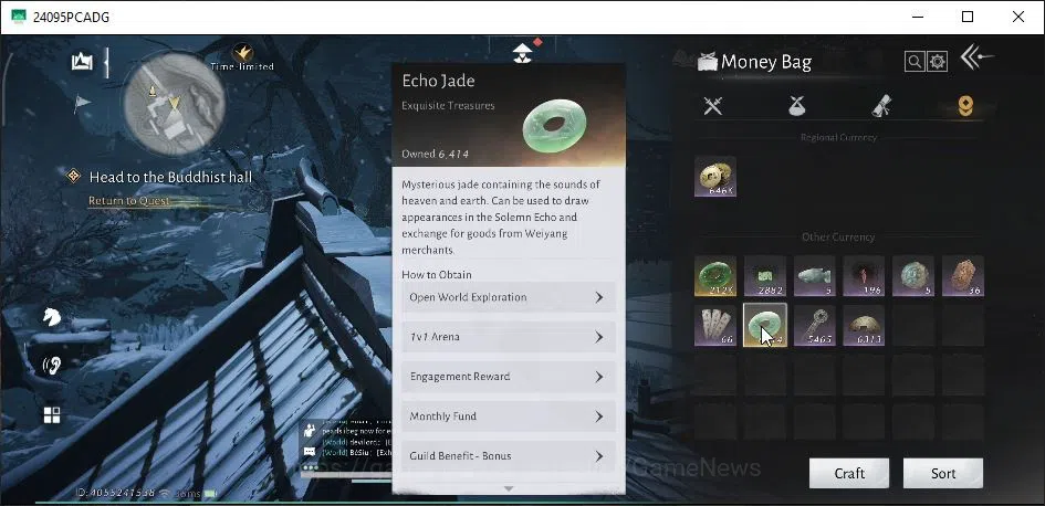 Where Winds Meet Accounts GLOBAL|Lv 90|GS 23K|1 Harmonic Core+6,4K Jade|Stra image 12