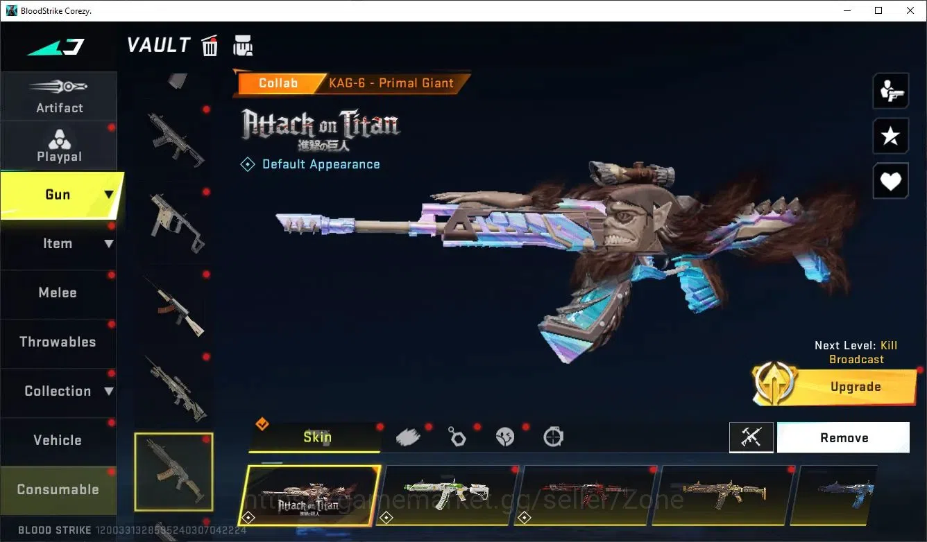 Blood Strike Accounts ASIA|4 ETERNAL|1 EVO: FAL-Evolved Draco|2 MEELEE|4 image 11