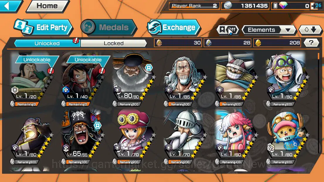 One Piece Bounty Rush Accounts Global| 6 EX|T5E St.Jaygarcia,TFE D.Teach,GP Edwar image 4