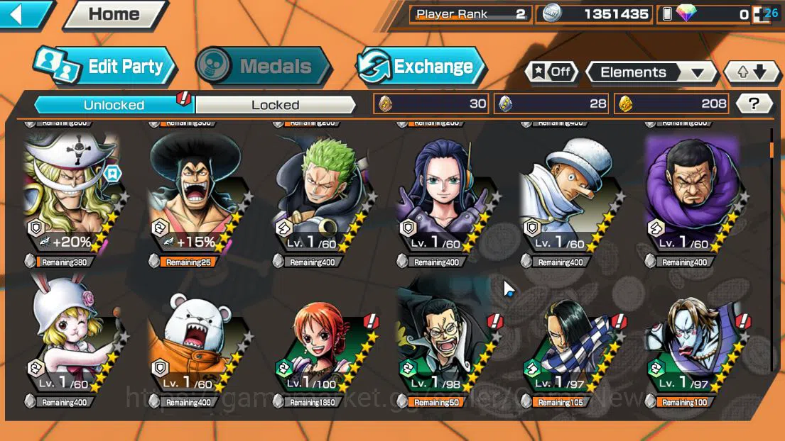 One Piece Bounty Rush Accounts Global| 6 EX|T5E St.Jaygarcia,TFE D.Teach,GP Edwar image 5