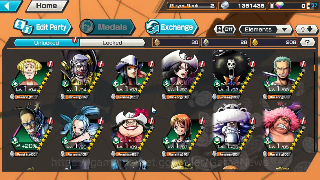 One Piece Bounty Rush Accounts Global| 6 EX|T5E St.Jaygarcia,TFE D.Teach,GP Edwar image 6
