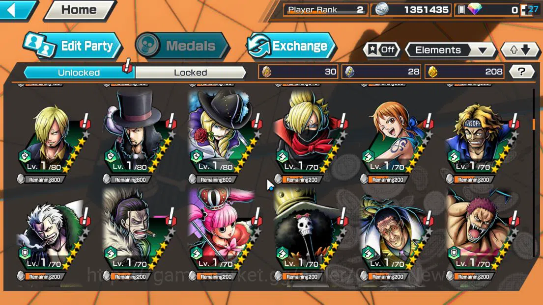 One Piece Bounty Rush Accounts Global| 6 EX|T5E St.Jaygarcia,TFE D.Teach,GP Edwar image 7