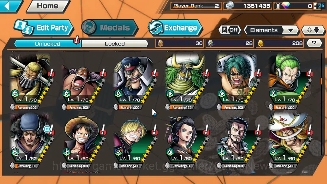 One Piece Bounty Rush Accounts Global| 6 EX|T5E St.Jaygarcia,TFE D.Teach,GP Edwar image 8