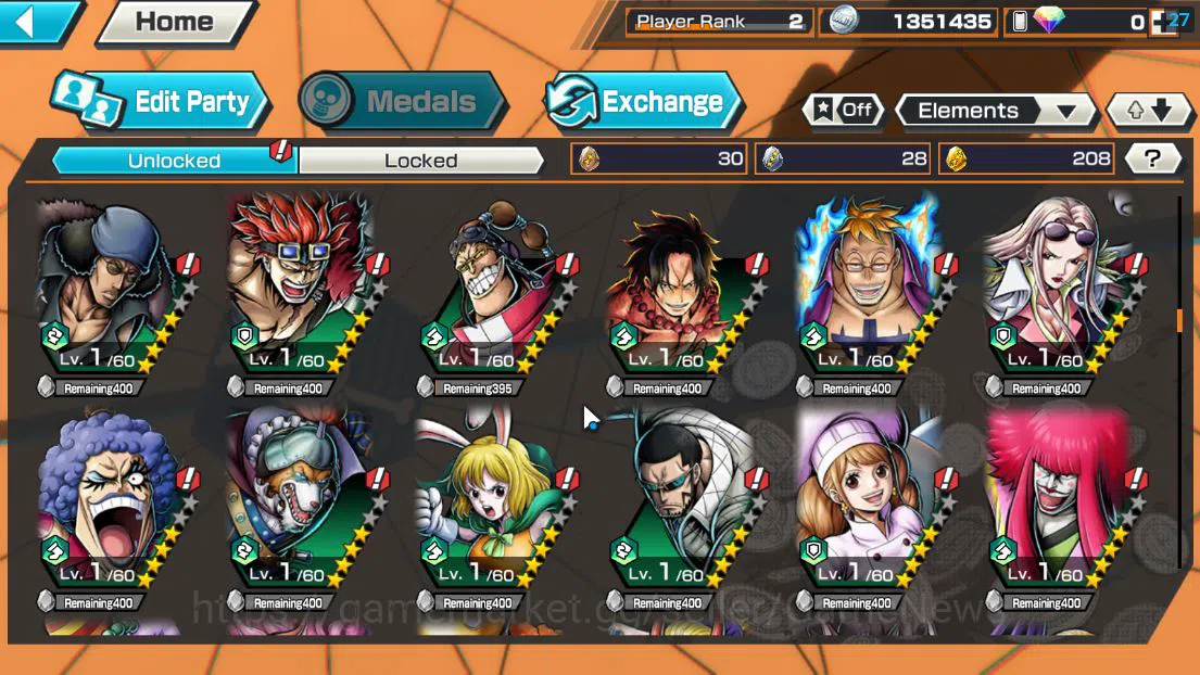 One Piece Bounty Rush Accounts Global| 6 EX|T5E St.Jaygarcia,TFE D.Teach,GP Edwar image 9