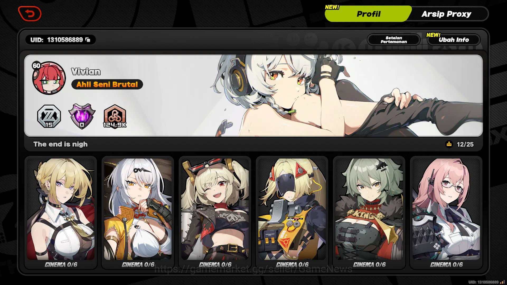 Zenless Zone Zero Accounts Asia IK60|PRemium Team Miyabi|16 Limit(Anby+Sign,M image 2