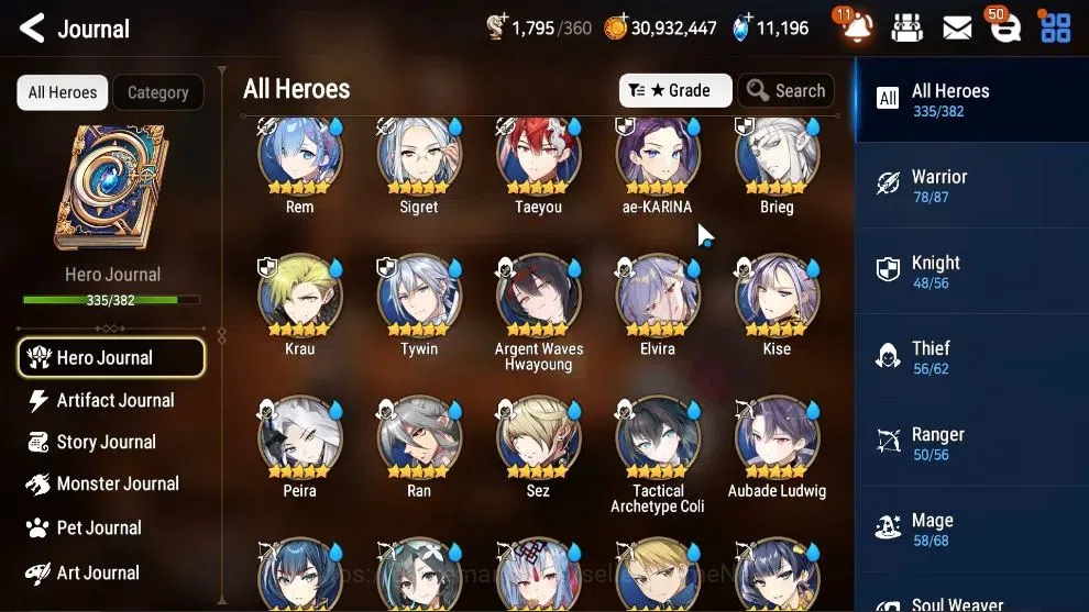 Epic Seven Accounts ASIA Verif|44 ML(Many Limited Char META,Hero 335/3 image 15