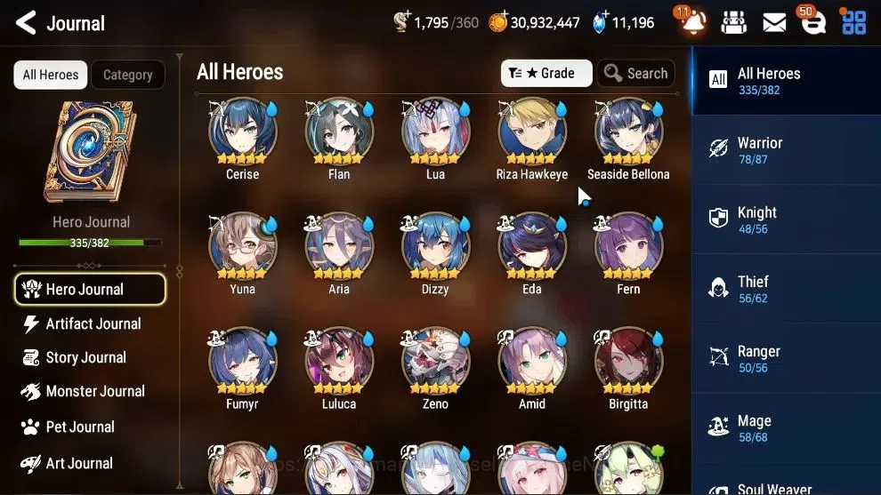 Epic Seven Accounts ASIA Verif|44 ML(Many Limited Char META,Hero 335/3 image 16