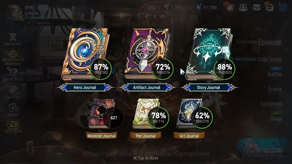 Epic Seven Accounts ASIA Verif|44 ML(Many Limited Char META,Hero 335/3 image 3
