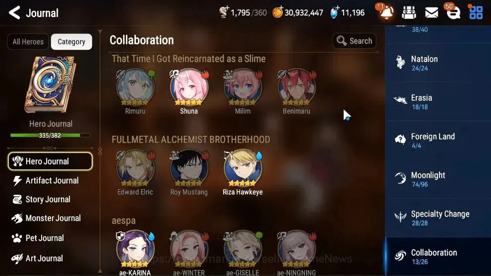 Epic Seven Accounts ASIA Verif|44 ML(Many Limited Char META,Hero 335/3 image 7